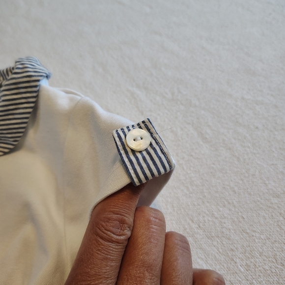 Petit Confection Baby Boy Infant Sailboat Seersucker Outfit Preppy Nautical 6 Mo - Picture 3 of 8